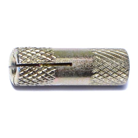 Midwest Fastener Short Drop-In Anchor, 5/16" Dia, Steel Yellow Zinc, 100 PK 05801